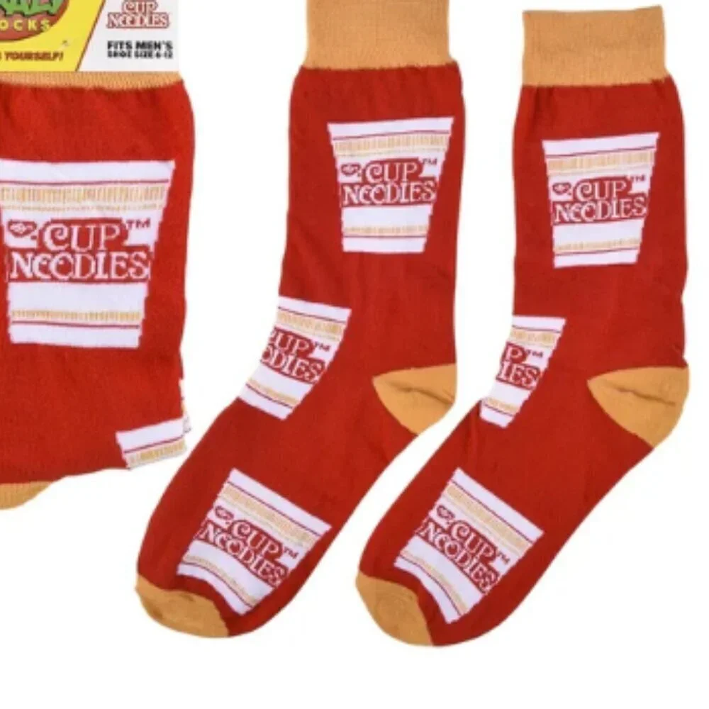 brand new! Great gift idea Crazy Socks CUP OF NOODLE SOCKS